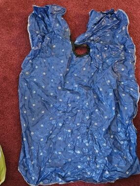 Blue Polka Dot Hair Dresser Cape